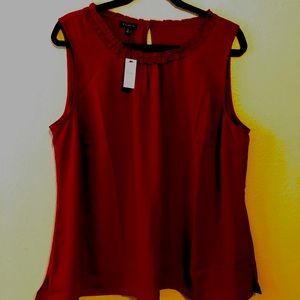 Beautiful burgundy Talbots blouse/shell- NWT